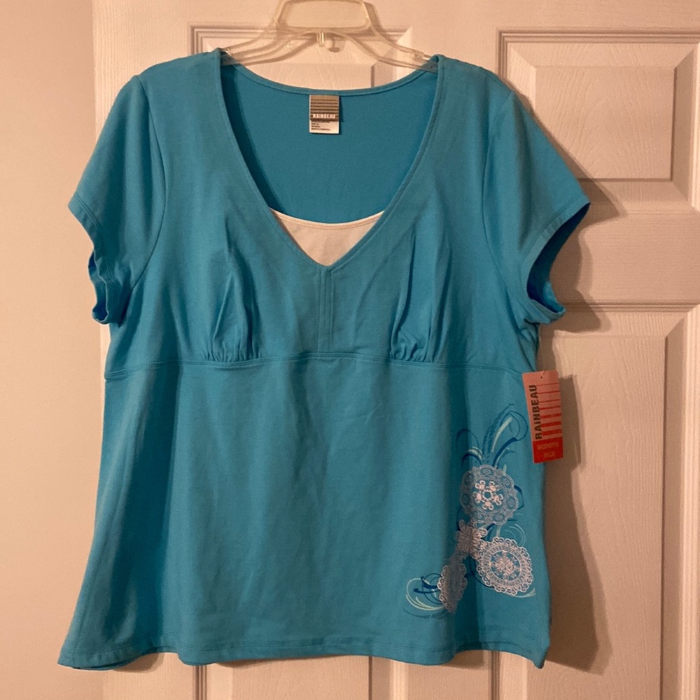 RainBeau Women's Shirtsize 3x brand new with tags bust42”long27”